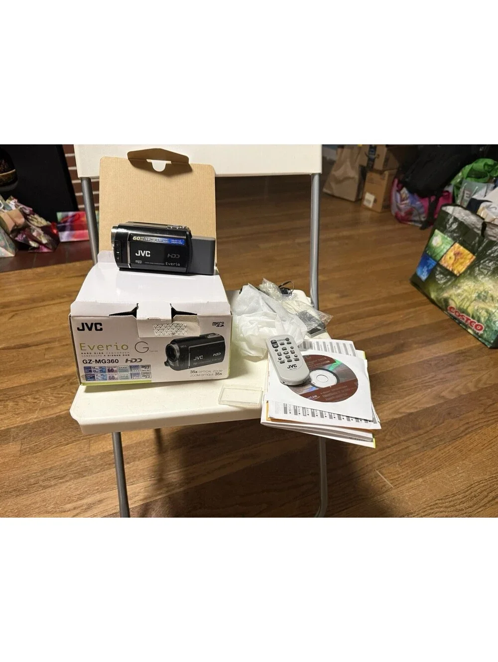 JVC Everio G Series GZ-MG360 Hybrid Camcorder HDD In the Box , Bundle